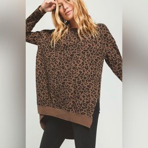 Z Supply leopard sweater - size M